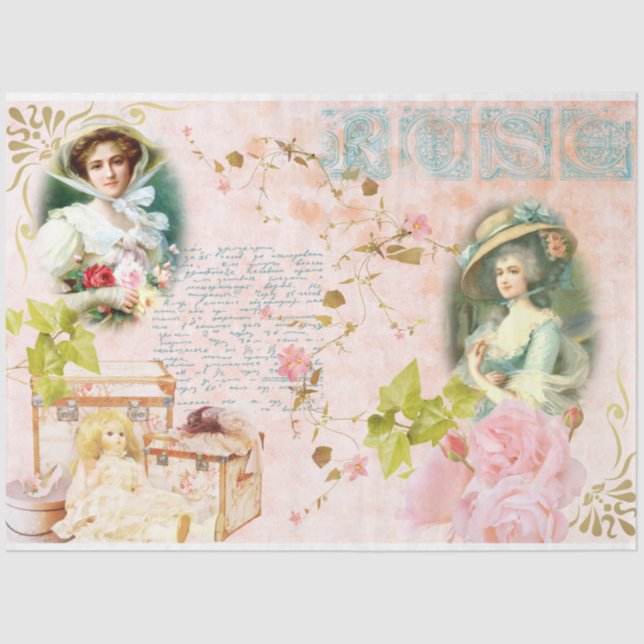 A Shabby Chic Series Design 19 Tissue Paper (Front)