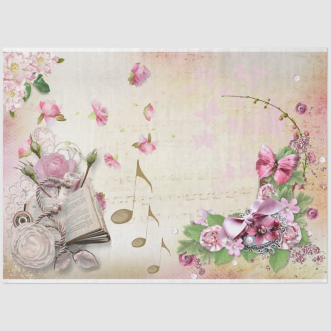 A Shabby Chic Series Design 33 Tissue Paper (Front)