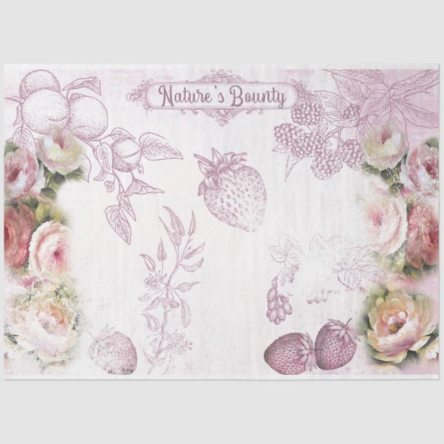 A Shabby Chic Series Design 37 Tissue Paper (Front)