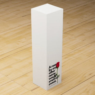 A SHAKESPEARE POEM AND A ROSE  Favor Boxes