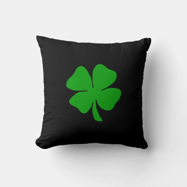 A Shamrock Throw Pillow (Front)
