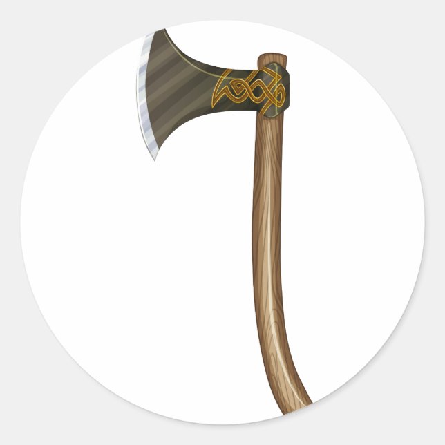 A sharp ax classic round sticker (Front)