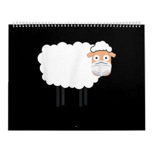 A Sheep Wearing A Mask Sheep Lover Gift Calendar