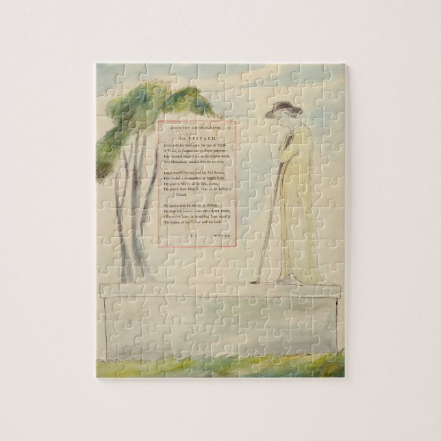 A Shepherd Reading the Epitaph, from Elegy Written Jigsaw Puzzle (Vertical)