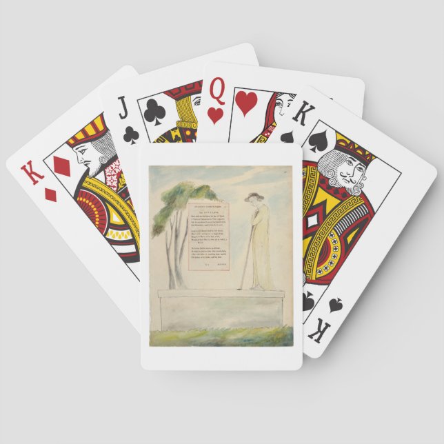 A Shepherd Reading the Epitaph, from Elegy Written Poker Cards (Back)