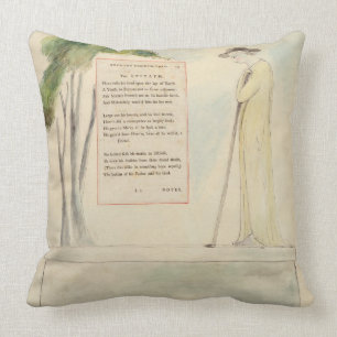 A Shepherd Reading the Epitaph, from Elegy Written Throw Pillow