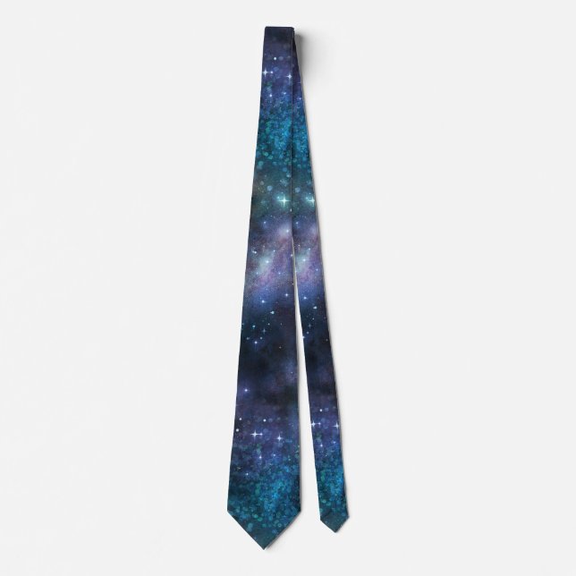 A Shimmering Galaxy Series Design 3 Neck Tie (Front)