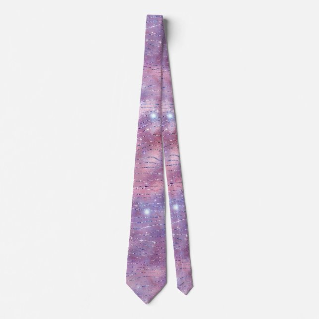 A Shimmering Galaxy Series Design 6  Neck Tie (Front)