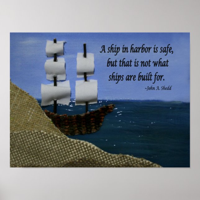 A Ship in Harbor Poster (Front)