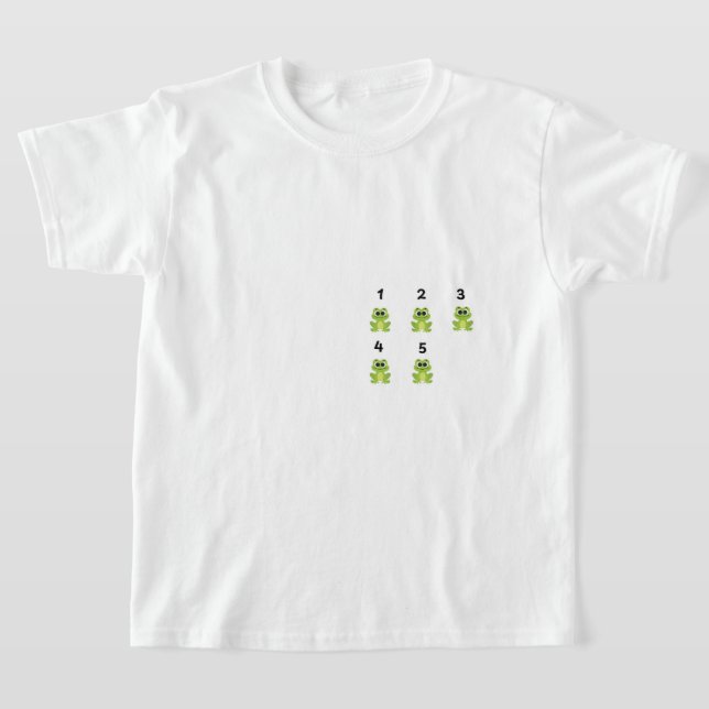 A shirt designed for children to learn  (Laydown)
