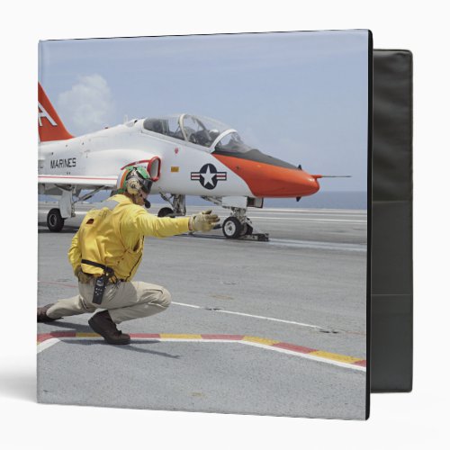 A shooter aboard the aircraft carrier 3 ring binder