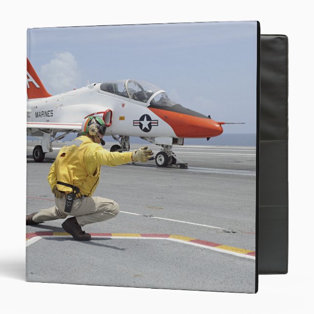 A shooter aboard the aircraft carrier 3 ring binder (Front/Inside)