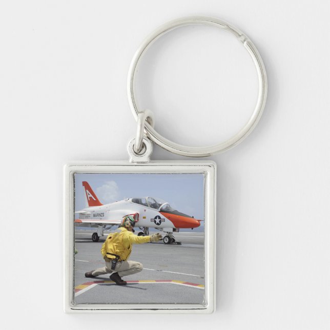 A shooter aboard the aircraft carrier keychain (Front)