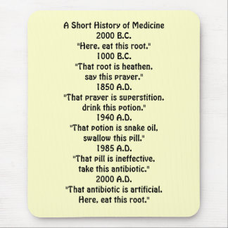 A Short History of Medicine Mousepad