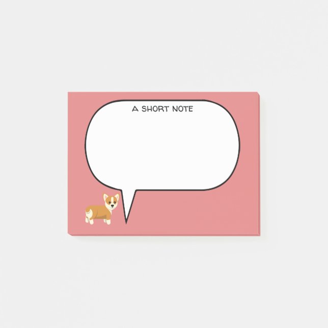 A Short Note Corgi (Front)