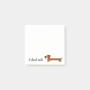 A Short Note Dachshund Dog Sticky Notes
