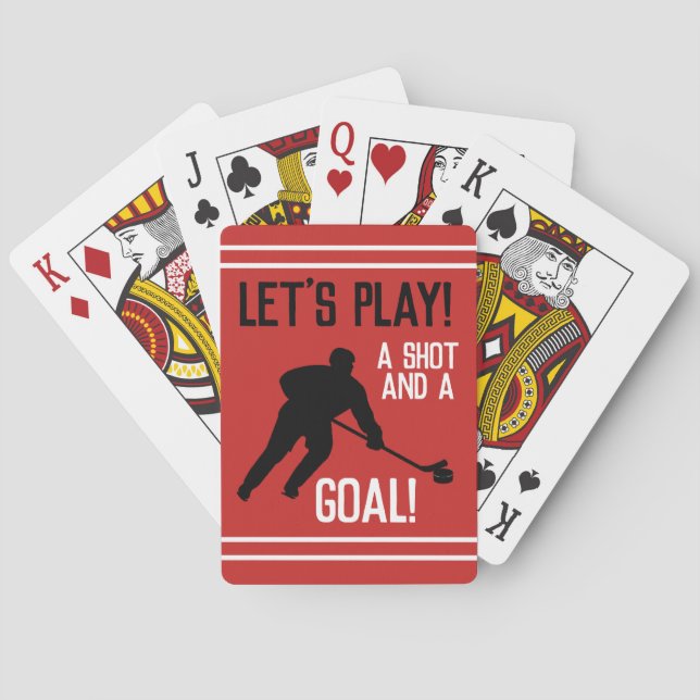 A Shot And A Goal! Poker Cards (Back)