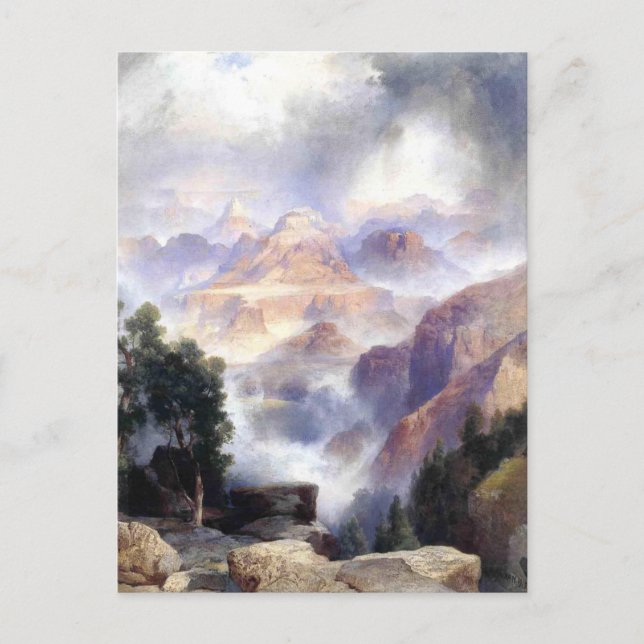 A Showery Day, Grand Canyon - 1919 Postcard (Front)