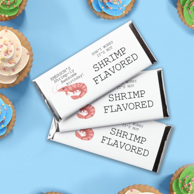 A Shrimp-ly Awesome Birthday Hershey Bar Favors (A Shrimp-ly Awesome Birthday Hershey Bar Favors)