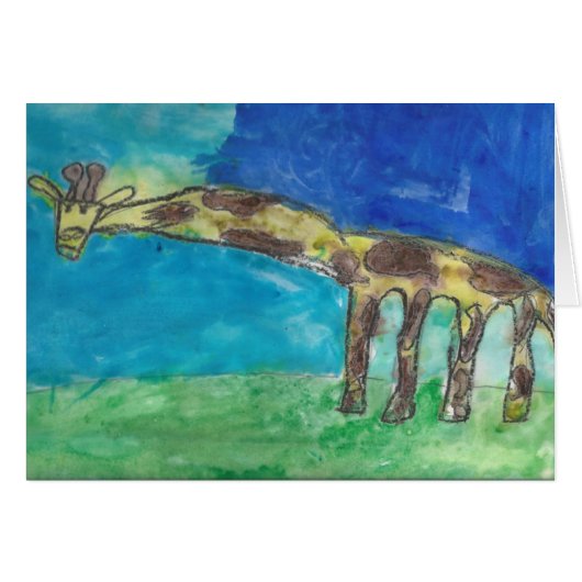 A Shy Giraffe Cards (Front Horizontal)
