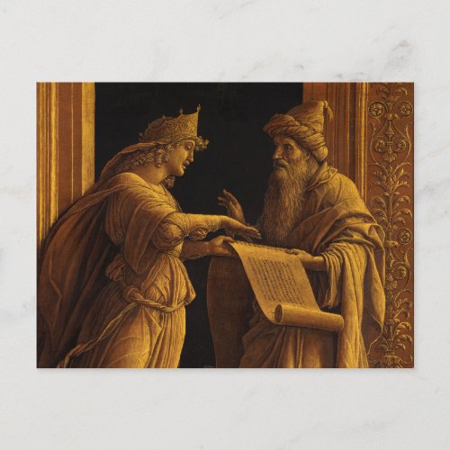 A Sibyl and a Prophet 1495 by Andrea Mantegna Postcard