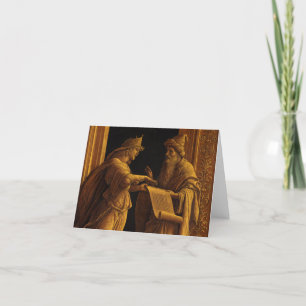 A Sibyl and a Prophet, 1495 by Andrea Mantegna Thank You Card