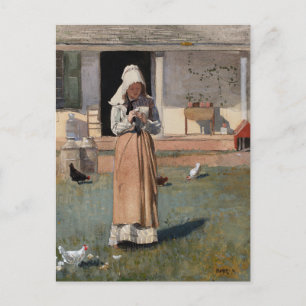 A Sick Chicken Winslow Homer Postcard