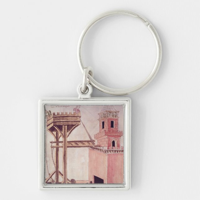 A siege machine keychain (Front)