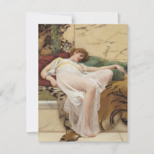 A Siesta John William Godward Art Postcard