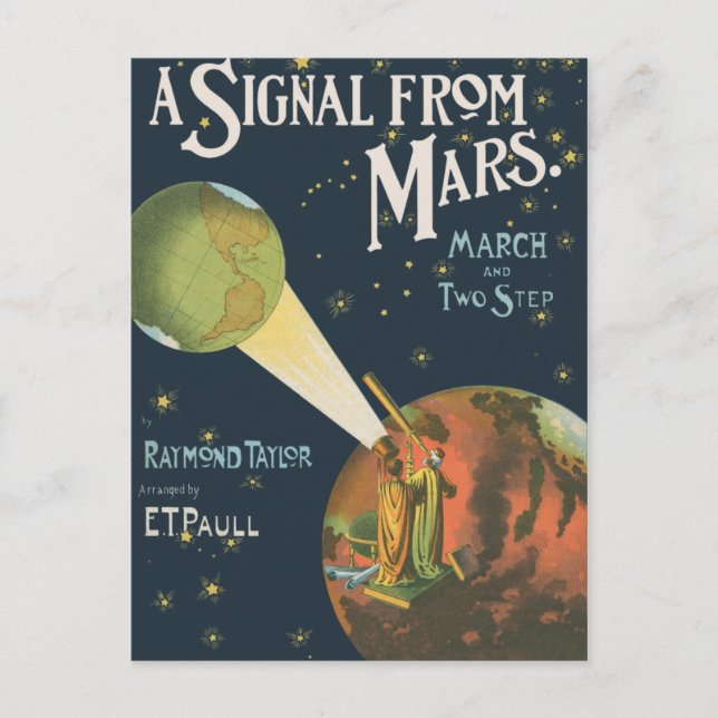A Signal From Mars Postcard (Front)