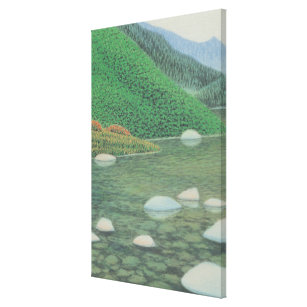 A Silent Corner in Moutains Canvas Print