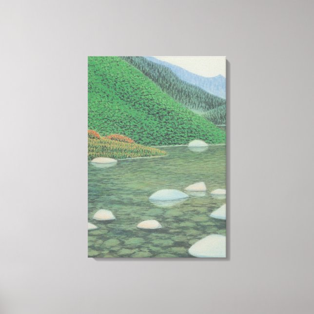 A Silent Corner in Moutains Canvas Print (Front)