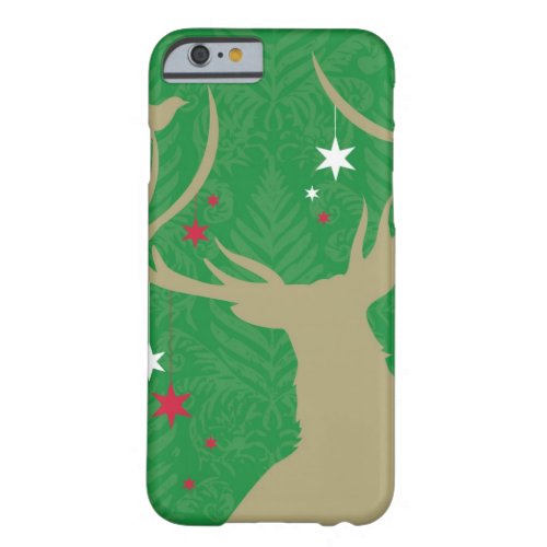 A silhouette of a deer with stars hanging from its barely there iPhone 6 case