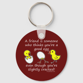 A Silly Friend Funny Saying Keychain