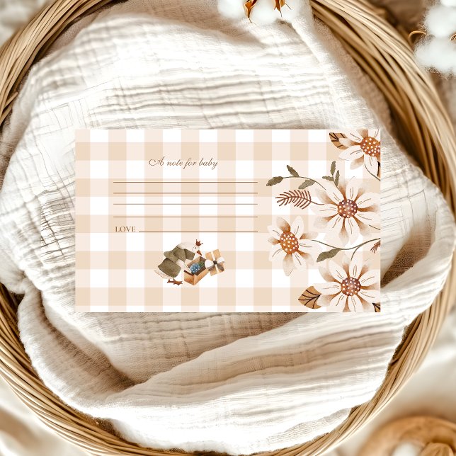 A Silly Goose Baby Shower  Note for Baby Enclosure Card (Creator Uploaded)