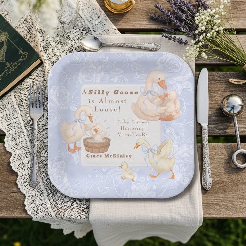 A Silly goose Blue baby shower