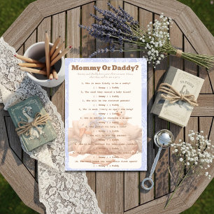 A Silly Goose Blue Guess Who Game card