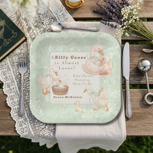 A Silly goose green baby shower