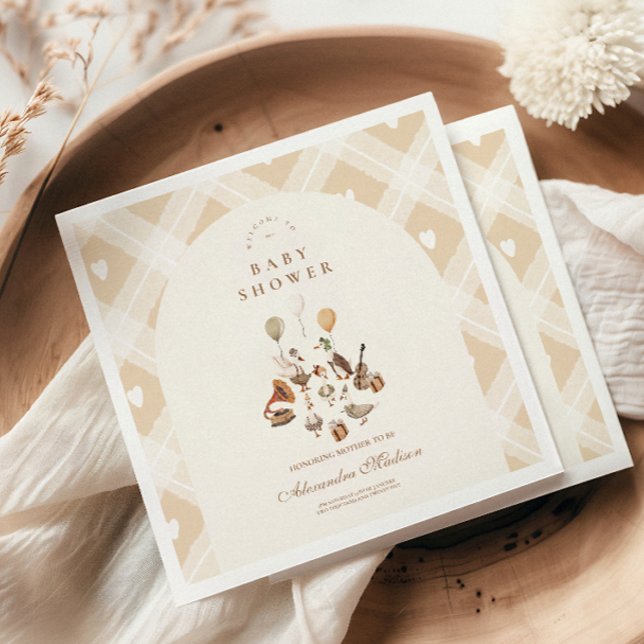 A Silly Goose Whimsical Baby Shower  Napkins (Creator Uploaded)