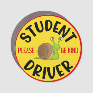 A silly Student Driver Car Magnet