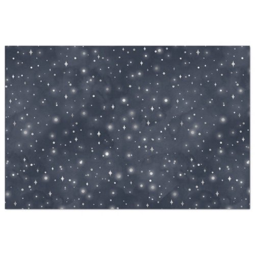 A Silver Starry Night Series Design 5 Tissue Paper