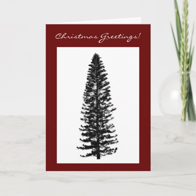 A Simple and Sweet Christmas Tree Card (Front)