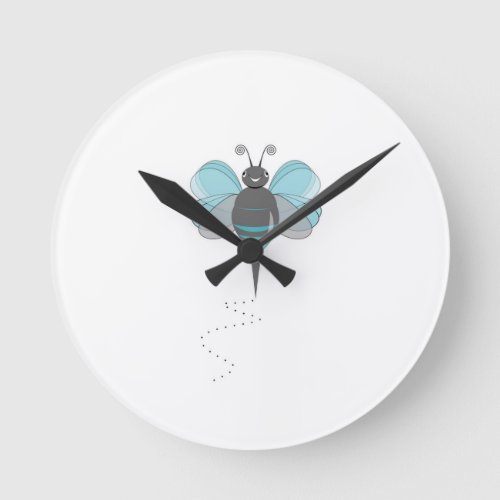 A simple cute little bug round clock