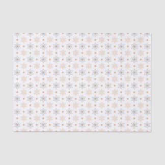 A Simple Geometric Line Art Flowers Tissue Paper