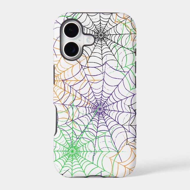 A Simple Halloween Spider's Web Pattern Iphone Case (Back)