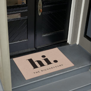 A Simple Hi Bold and Modern Typography Doormat
