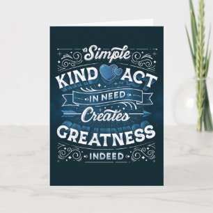 A Simple Kind Act Folded Card