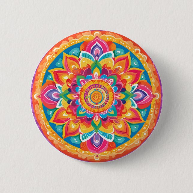 A simple mandala button (Front)