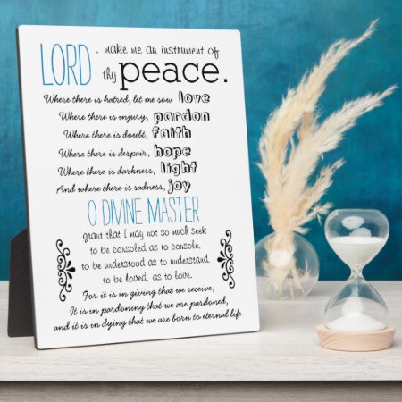 A Simple Prayer Plaque