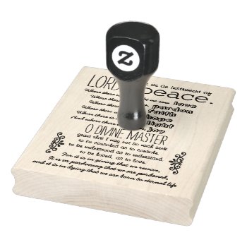 A Simple Prayer Rubber Stamp by paesaggi at Zazzle